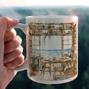 Mug Salon d'été, tasse à café ou thé, nature, fleurs, idée cadeau