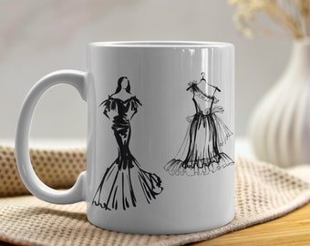 Mug Robes Vintage, tasse à thé ou café, idée cadeau femme