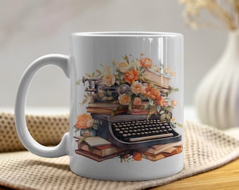 Autumn Letters Mug, coffee or tea cup, nature, gift idea