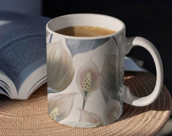 Mug Arum, tasse à café ou thé, nature, idée cadeau
