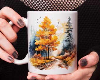 Autumn Wild Mug, Coffee or Tea Cup, Nature, Gift Idea
