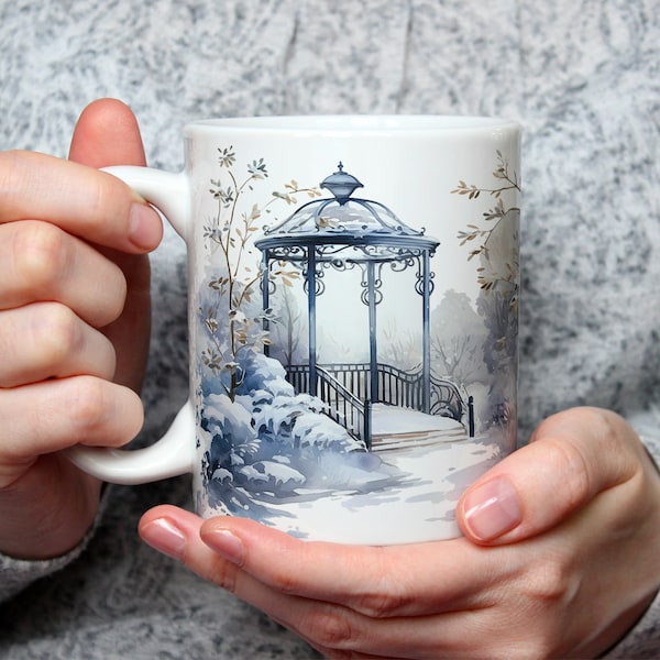 Mug Jardin d'Hiver, tasse à café ou thé, idée cadeau