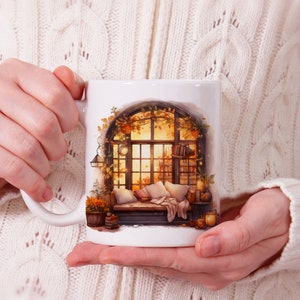 Mug Cosy Automne, tasse à café ou thé, nature, idée cadeau