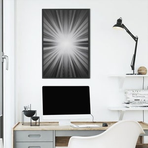 Digital printable wall art. Light Rays