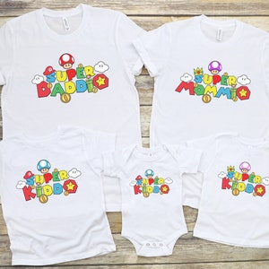 Super Daddio Shirt, Super Mommio T-Shirt, Family Matching Shirt, Super Kiddo T Shirt, Fathers Day Shirt, Gift for Dad, Gift for Mom, Fun Tee
