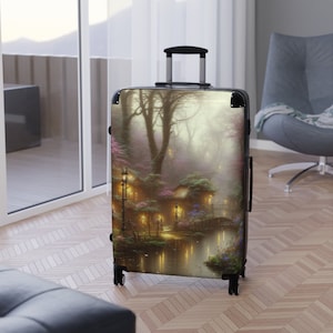 Suitcase With Wheels, Travel Luggage, Rolling Suitcase, Cabin Suitcase, Travel Suitcase, Cat Suitcase on Wheels, Carry on Luggage, Suitcase