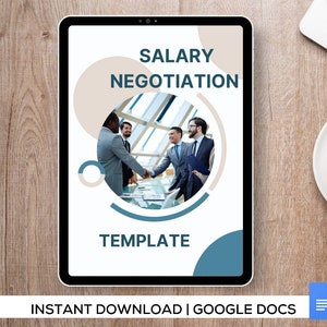 Salary Negotiation Template for Google Docs, Salary and Wages Tracker,  Job Search Success, Career Path Planner, Job Application tracker