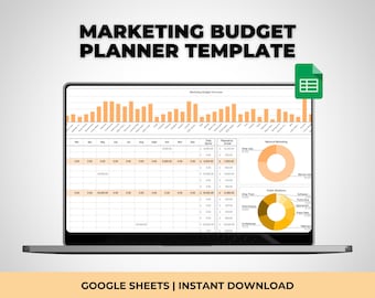 Marketing Budget Planner for Small Businesses, Google Sheets Marketing Campaign Tracker, Social Media Content Marketing Calendar Dashboard