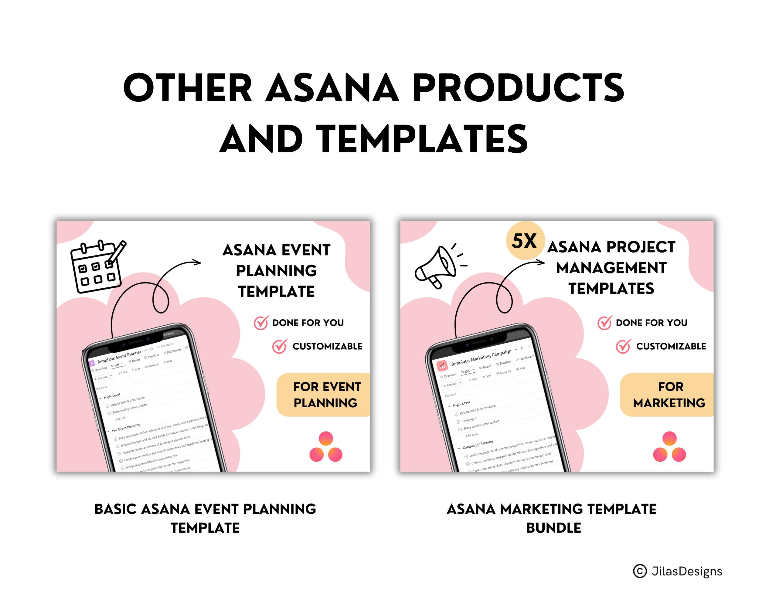 Asana Event Planning Template Complete Project Management System