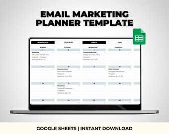 Email Marketing Template for Small Businesses, Email Marketing Strategy Plan Template, Newsletter Strategy Template