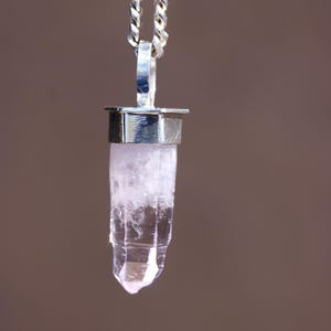 Handmade Vera Cruz Amethyst Pendant – 2.86g (14ct) – Rustic Sterling Silver Setting