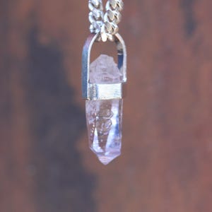 Vera Cruz Double Terminated Pendant | Handmade Sterling Silver Bezel Setting