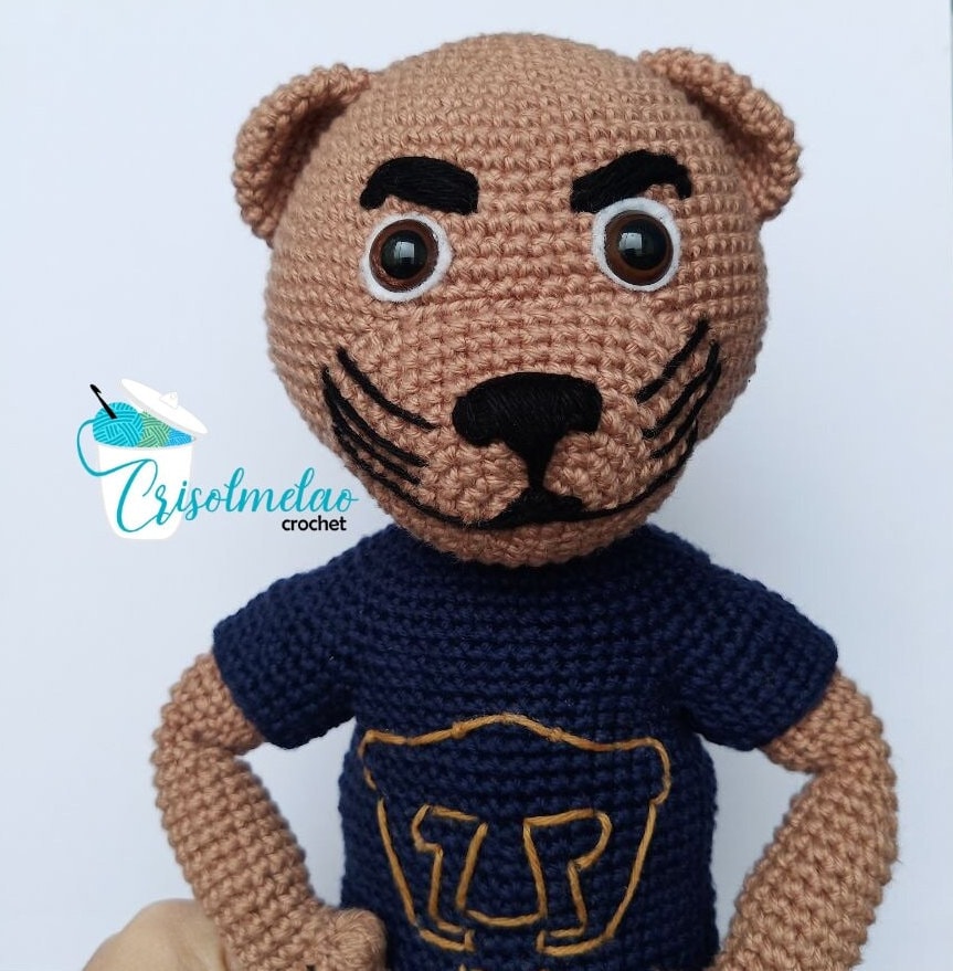 Digital Pattern in PDF to Knit Amigurumi by Puma Goyo UNAM Etsy