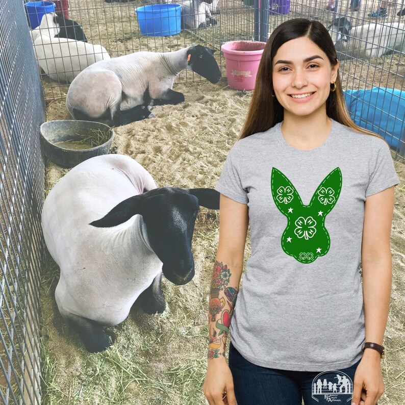 4H Bunny/rabbit Shirt - Etsy