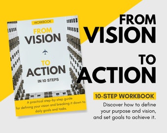 Goal setting workbook - Easily define a vision, set goals, and achieve them | Goals planner template, Goal tracker with printable worksheets