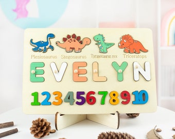 Jigsaw Puzzle Busy Board,Wooden Toys,Wooden Puzzles,Custom Puzzles,Dinosaur Puzzles,Gifts For Children,Birthday Gifts For Toddlers,Puzzles