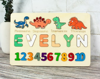 Personalized Puzzles, Sensory Activities, Name Puzzle,Wooden Toys, Baby Boy Gifts, Christmas Gifts, Easter Gifts, Unique Birthday Gifts