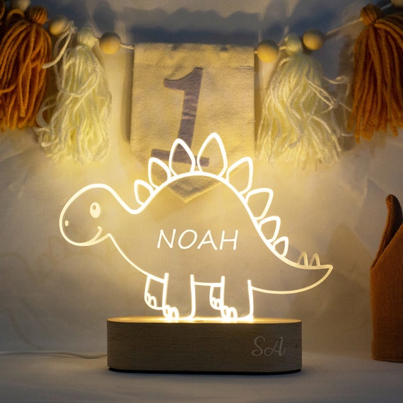 Dinosaur bedside light top