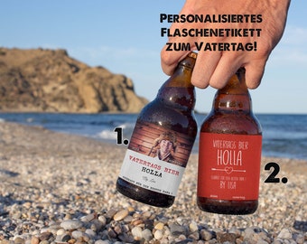 Etiqueta personalizada para botella de cerveza, botella de 0,33, regalo del día del padre para hombres, cerveza del día del padre | Etiqueta de cerveza Regalo del día del padre cumpleaños