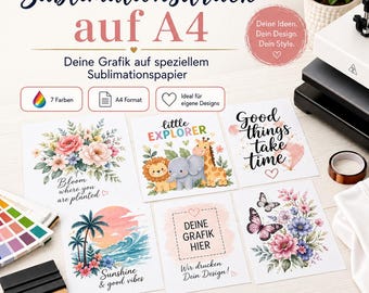 Druk sublimacyjny A4 * Zaprojektuj swój własny * Wydrukowano na papierze najwyższej jakości.