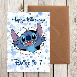 Stitch birthday card -  Italia