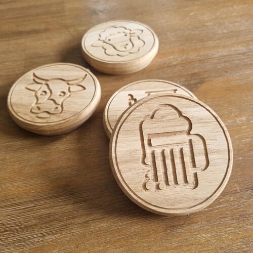 Handmade personalized deals coasters