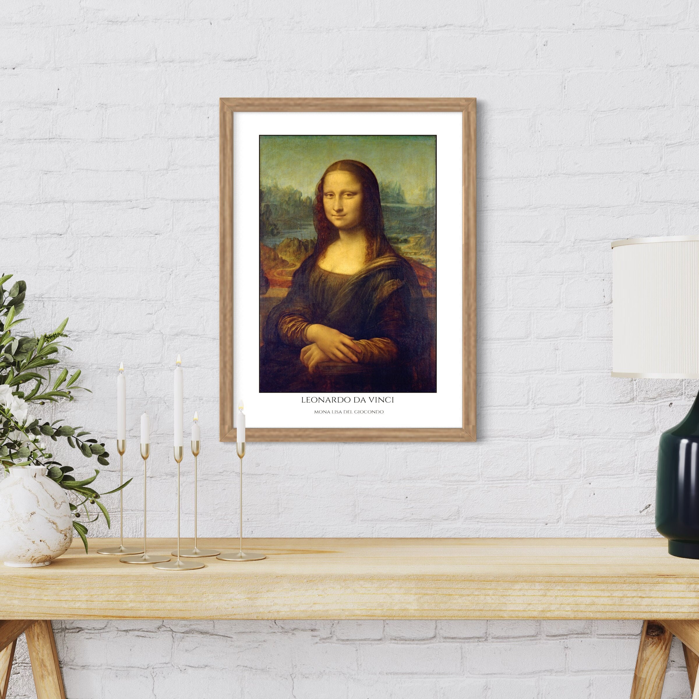 Mona Lisa by Leonardo Da Vinci Wall Art Print Mona Lisa - Etsy