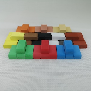 Miniature step bricks. Colorful miniature step bricks. Perfect for dioramas, dollhouses, gifts, desk toy.