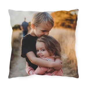 Personalized Photo Pillow - Custom Pillow Case, Personalized Cushion Cover, Gift for Mother, Father, Boyfriend, Girlfriend or Friend - Photo