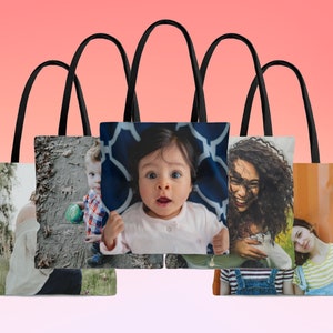 Custom Tote Bag With Picture - Photo Tote Bag - Tote Bag With Picture - Gift With Picture - Custom ToteBag - Personalized Photo Gift
