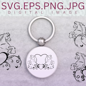 Original Digital Gypsy Draft Horse SVG Flourish archivos vectoriales cortados impresión Detallada caligrafía swish png planificador de revistas