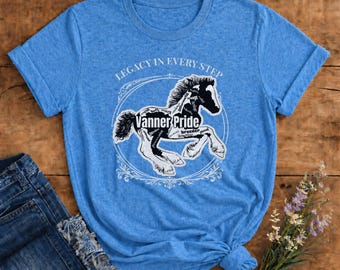 Legacy in Every Step, Integrity Devotion | Soft Adult T-shirt | Vanner Pride Running Foal T-Shirt