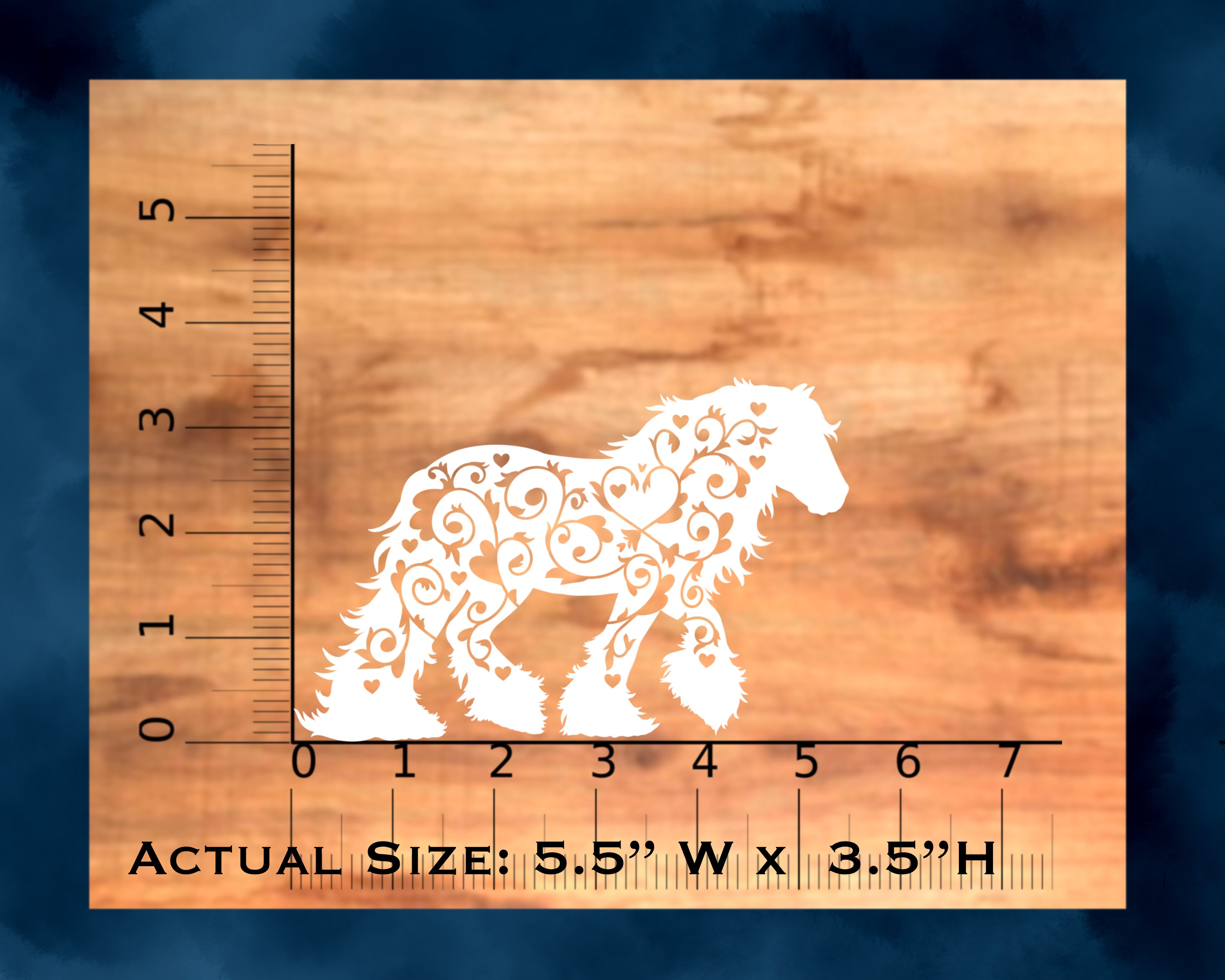 Gypsy Vanner Decal Sticker Draft Horse Vinyl Car Decal Horse Etsy