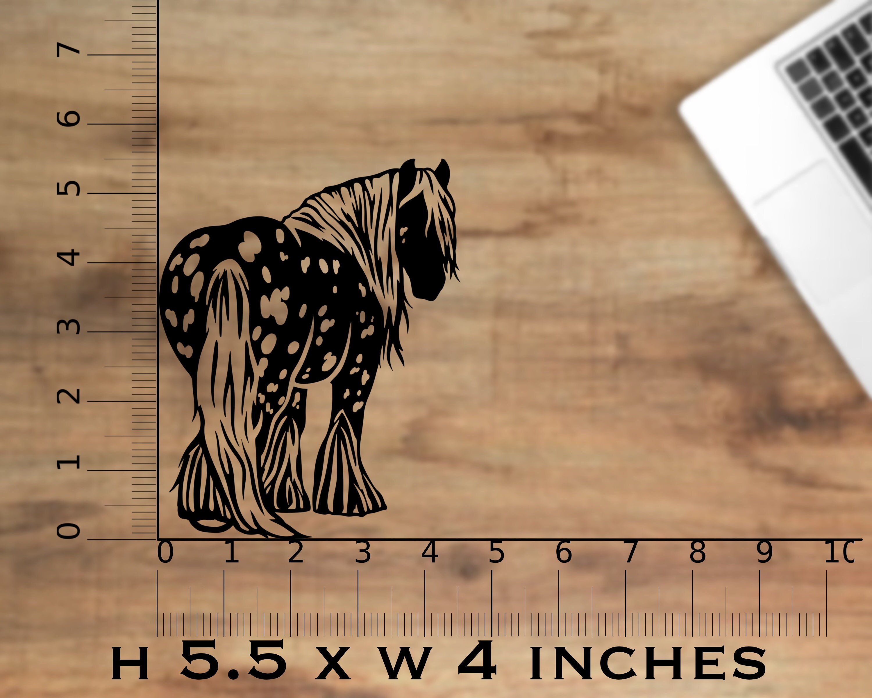 Original Gypsy Vanner Draft Horse Vinyl Car Decal Horse Etsy