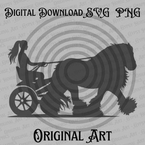 馬車を引く | 羽毛のあるドラフト馬 SVG PNG | 多品種表現 | 高品質の印刷ファイル ジプシー ヴァンナー グラフィックス クリップアート