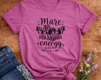 Mare Energy Only Pintos T-Shirt | Gypsy Vanner Mare Herd Design