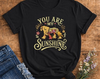 You Are My Sunshine Floral Horse T-Shirt | Adult and Youth