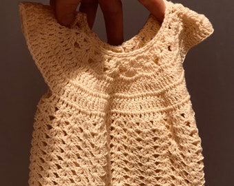 Hand Crochet Summer Dress for a Baby Girl