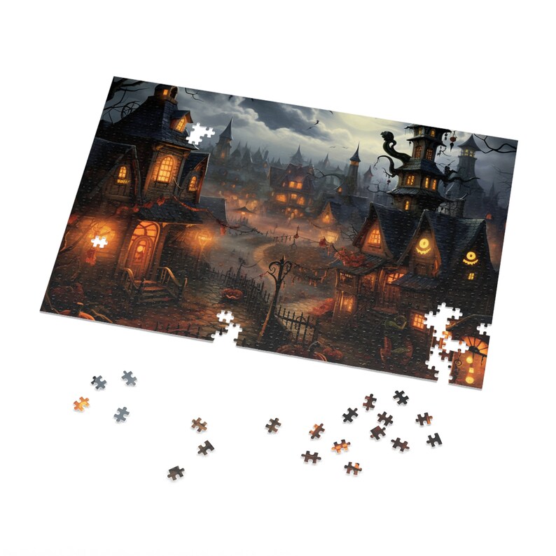 Halloweentown Jigsaw Puzzle 1000piece Etsy