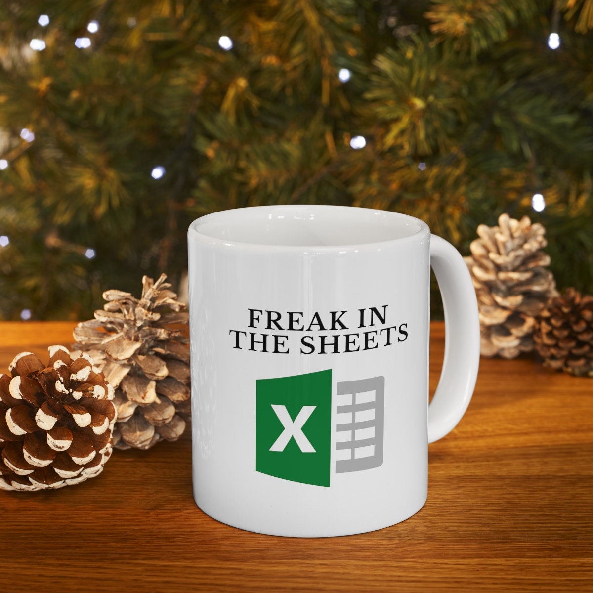 Tazza Divertente Per Contabili 'Freak In The Sheets Excel' – Regalo Per Commercialisti, Revisori, Colleghi Ufficio