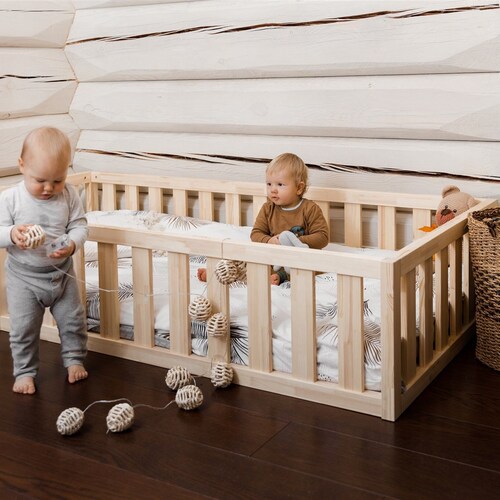 NEW Painted Toddler Bed With Slats Montessori Bed Floor Etsy