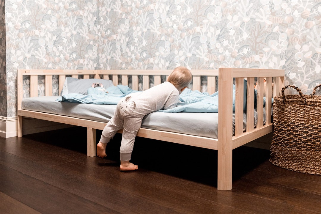 Toddler Bed With Slats Platform Bed Montessori Bed With Etsy