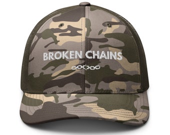 Cappello da camionista mimetico Broken Chains
