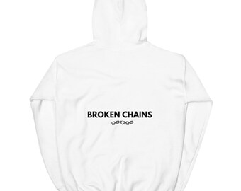 Gebroken kettingen Unisex hoodie