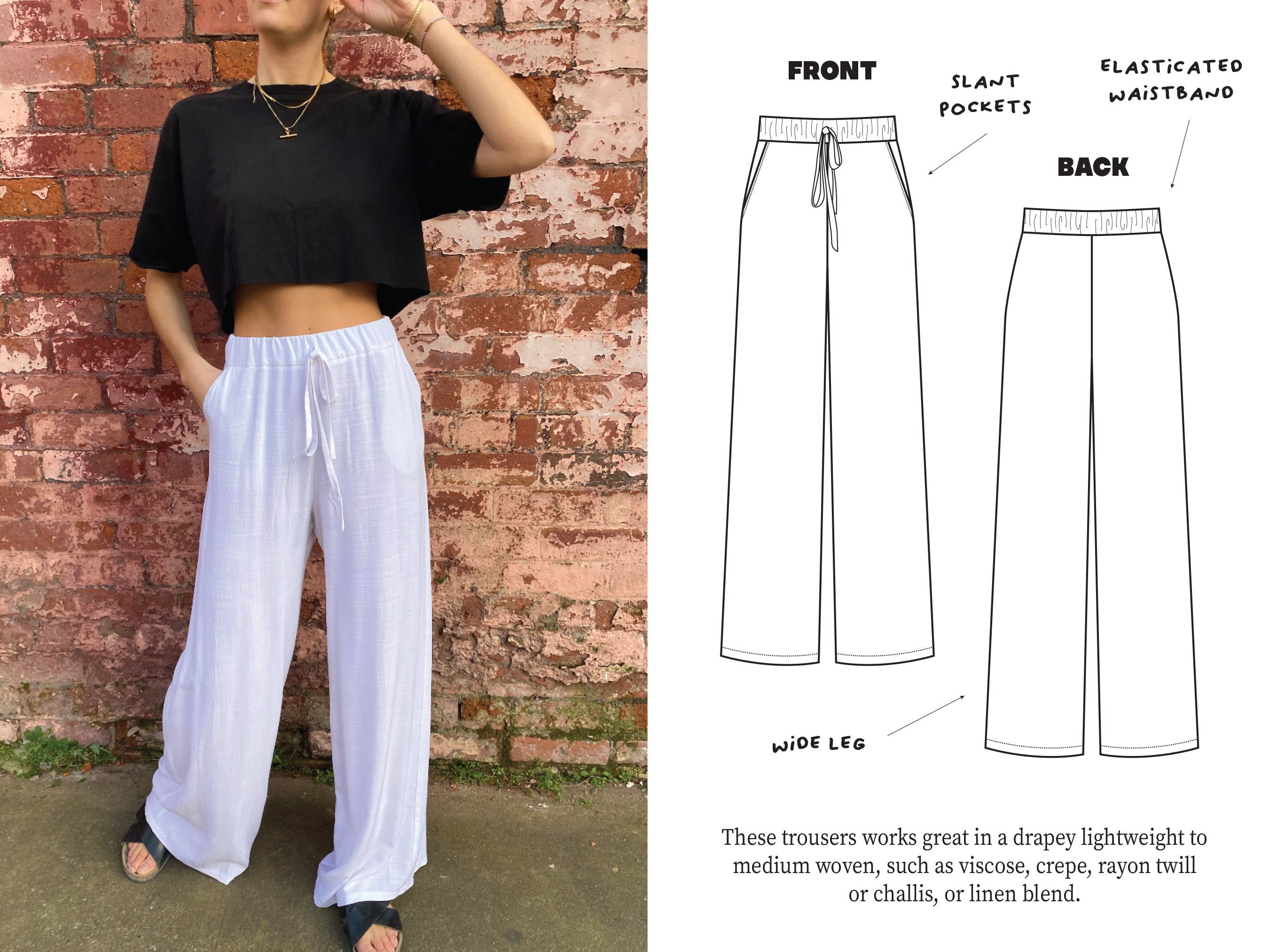 10+ Free Wide Leg Trouser Patterns to Sew the Trend