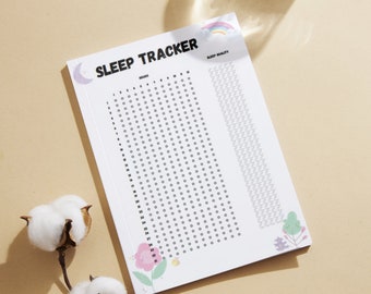 Sleep Tracker Printable - Sleep Log, Dream Log, Sleep Quality Journal, Sleep Hours Tracker, Dream Journal