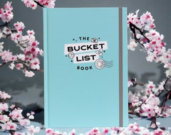 The Bucket List Book , Journal, Travel Planner, Place to store your photos, from your Holidays World Travel Gift Bucket List - Blue