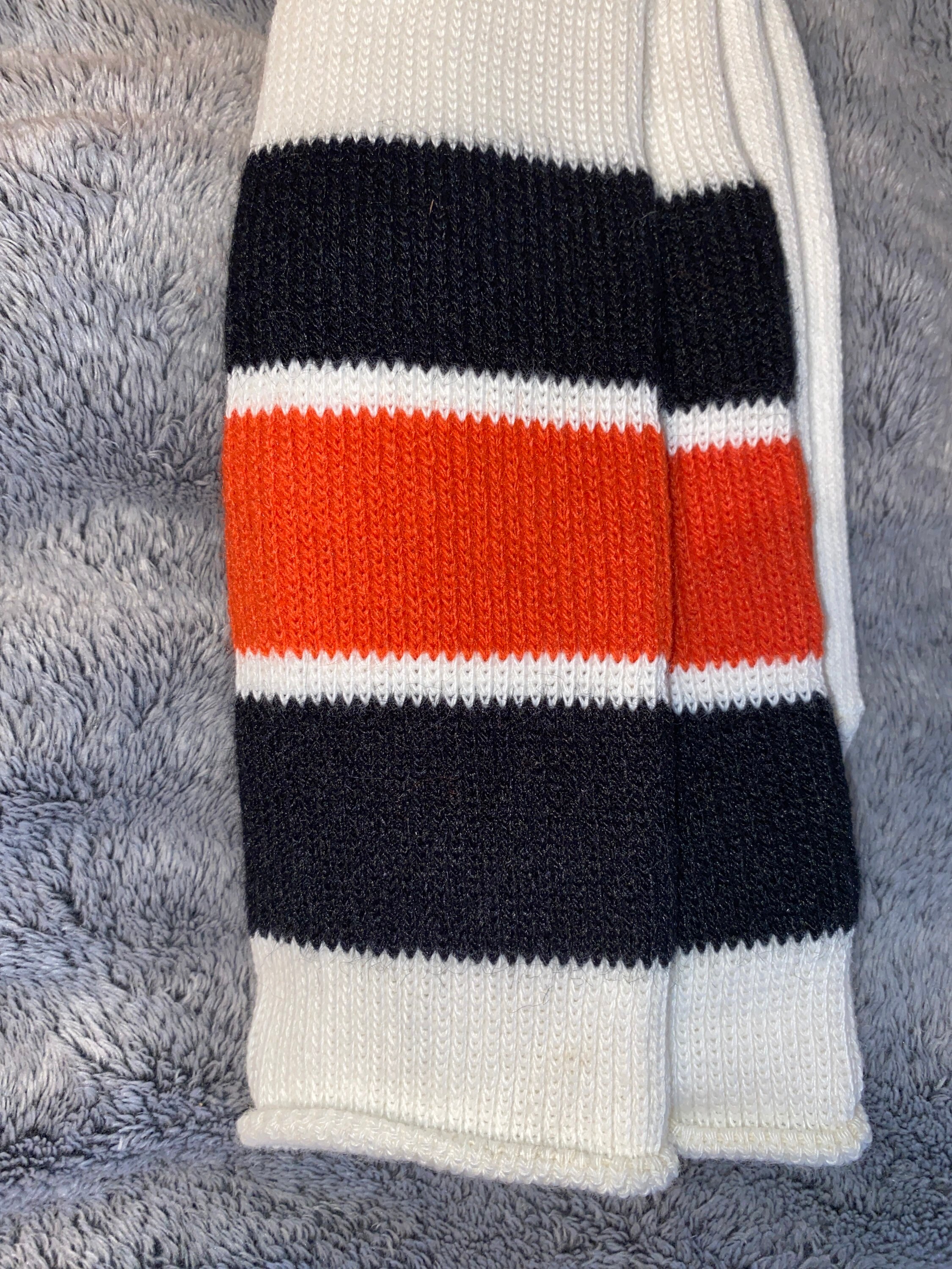 Lot de 3 paires de chaussettes mi-tube à rayures vintage pour femme