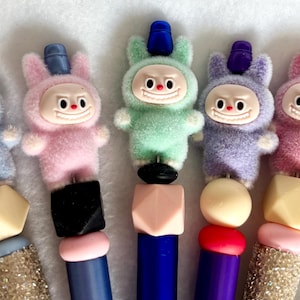 Pens Plastic  ~ Handmade Decorative and Creative Labubu Beaded Pens