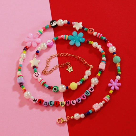Pearl Y2K Beaded Made in Heaven Waist Chain Stylish Custom Handmade Belly Chain Body Jewelry